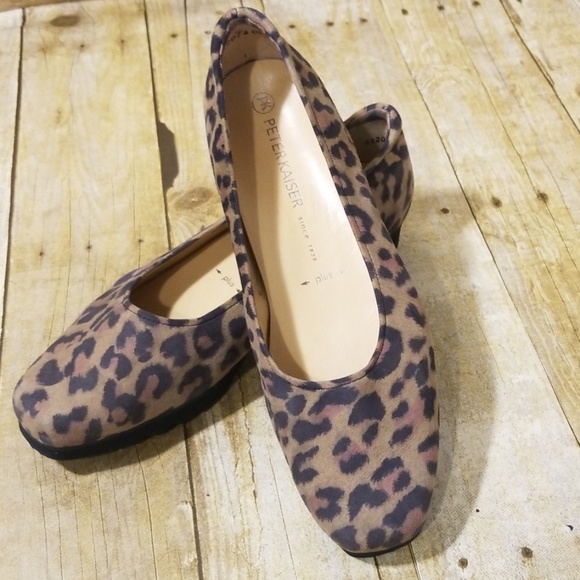 peter kaiser leopard print shoes